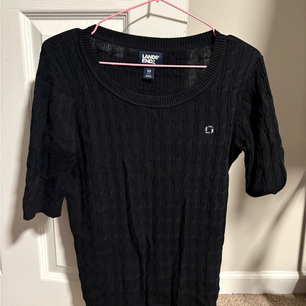 Lands' End Dark Knit Sweater